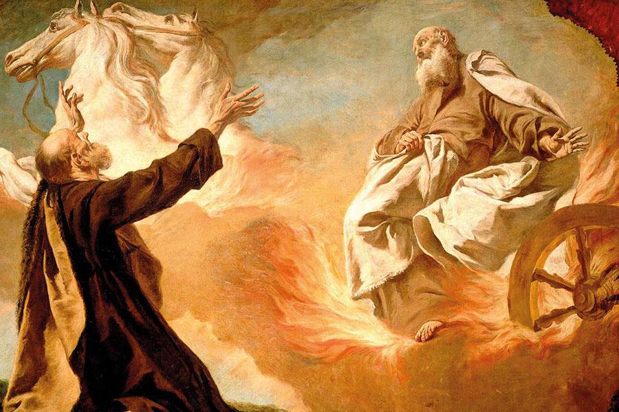 Elías asciende al cielo